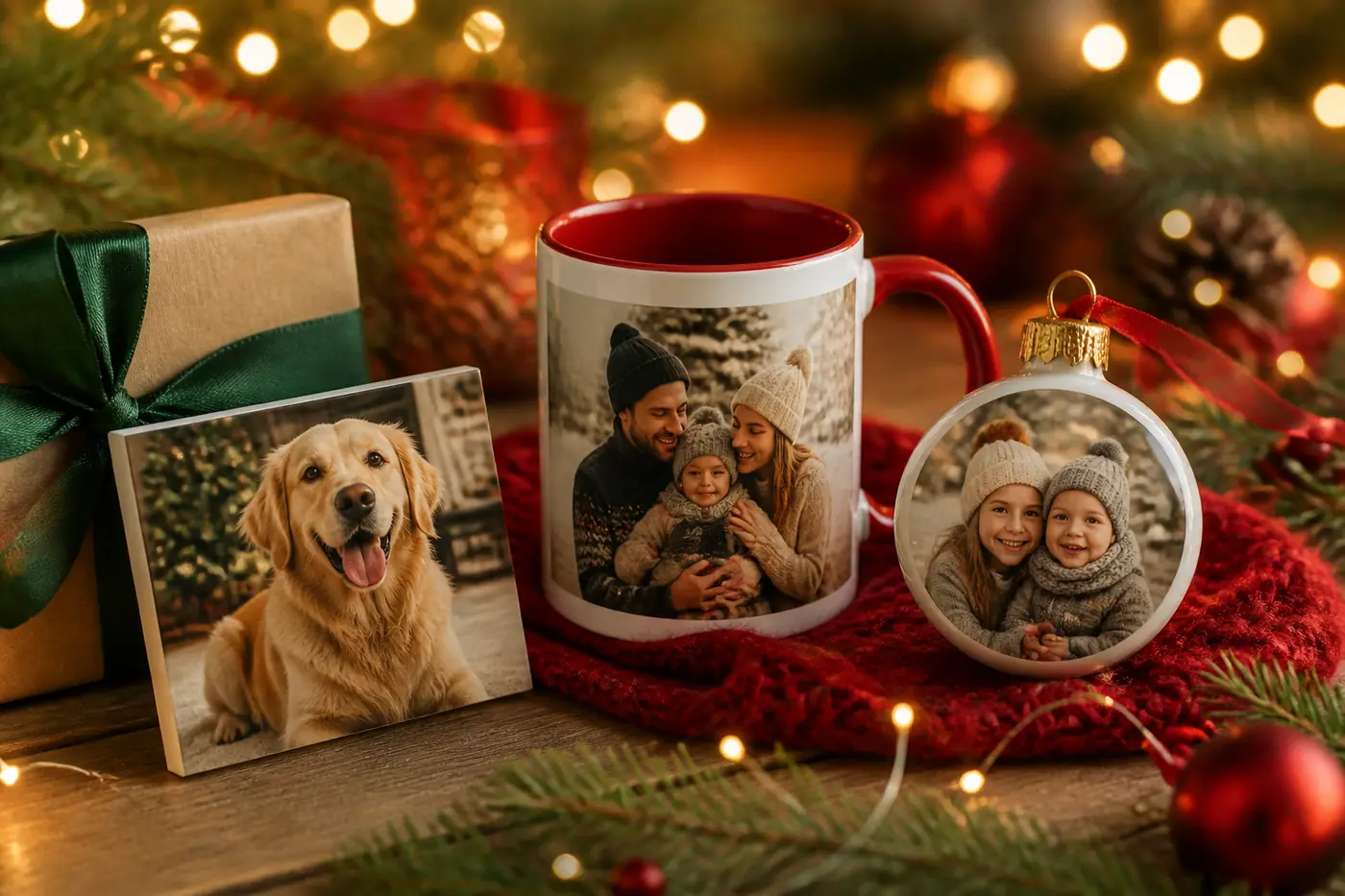 Presente personalizado de Natal: ideias com foto e nome