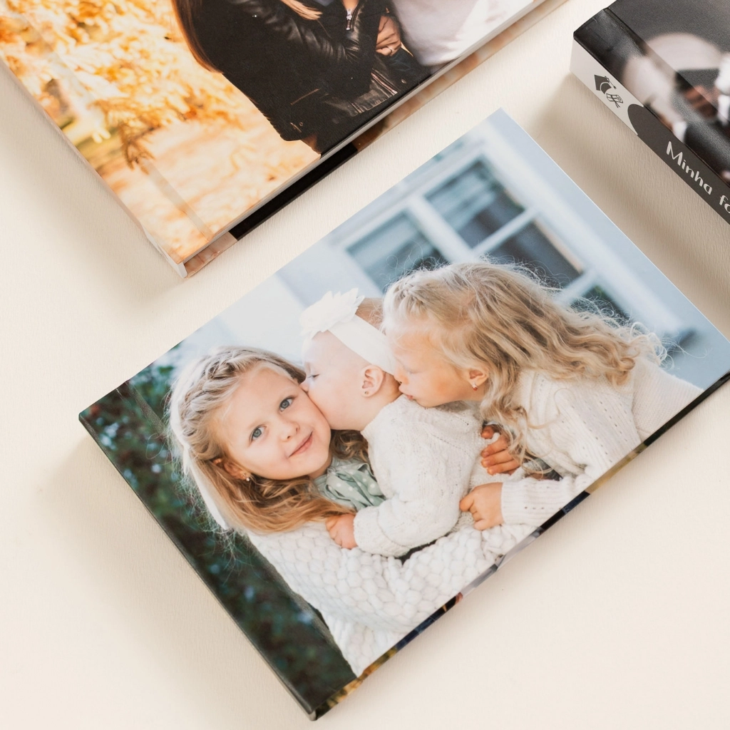 Álbum de fotos autocolante com capa personalizada 15×21
