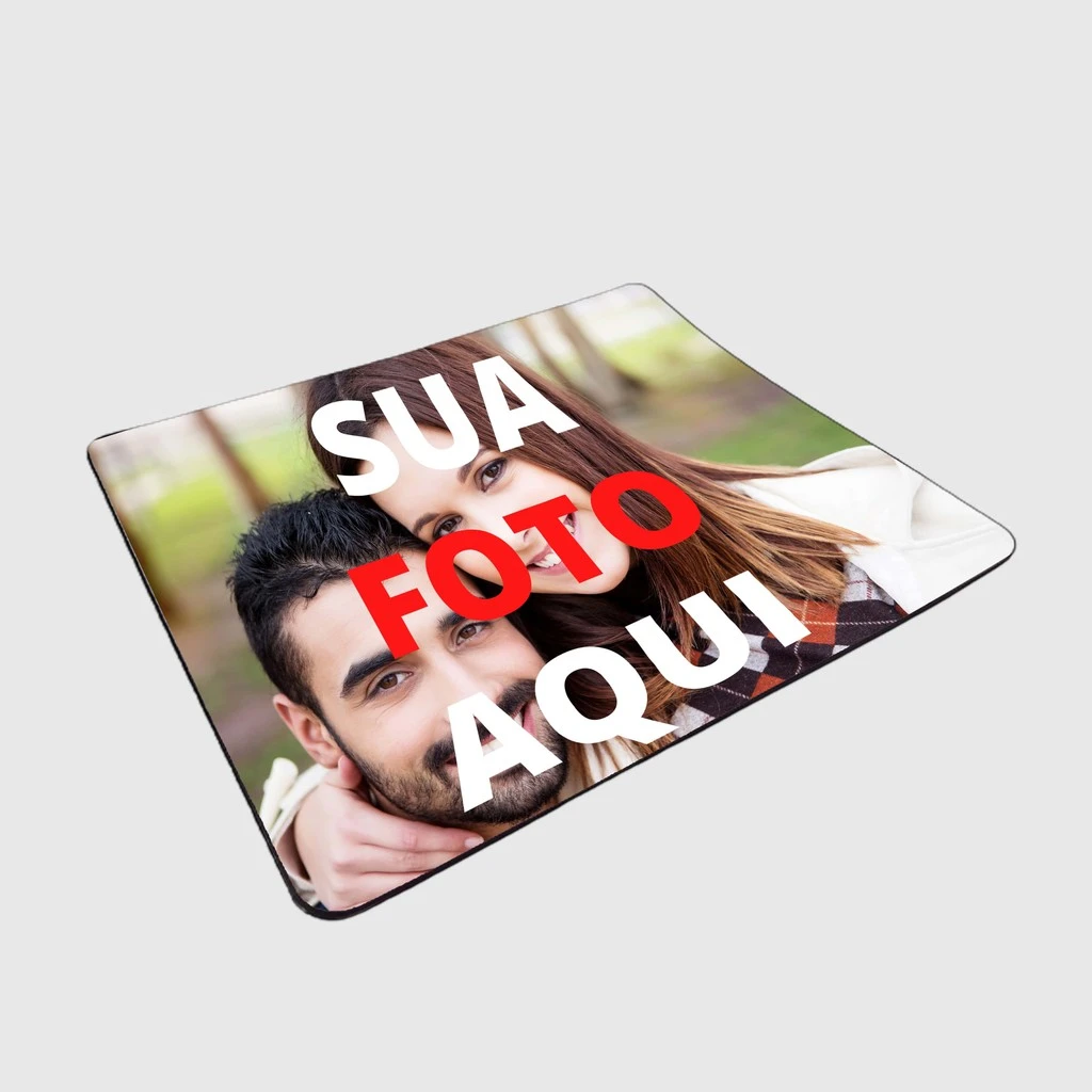 Mouse pad personalizado com foto — presente para casal ou escritório