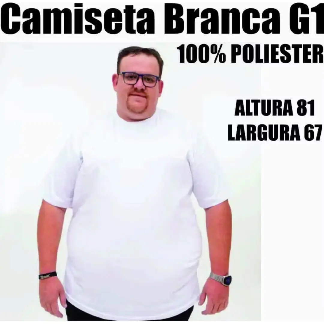Camiseta branca poliéster premium para sublimação — foto 7