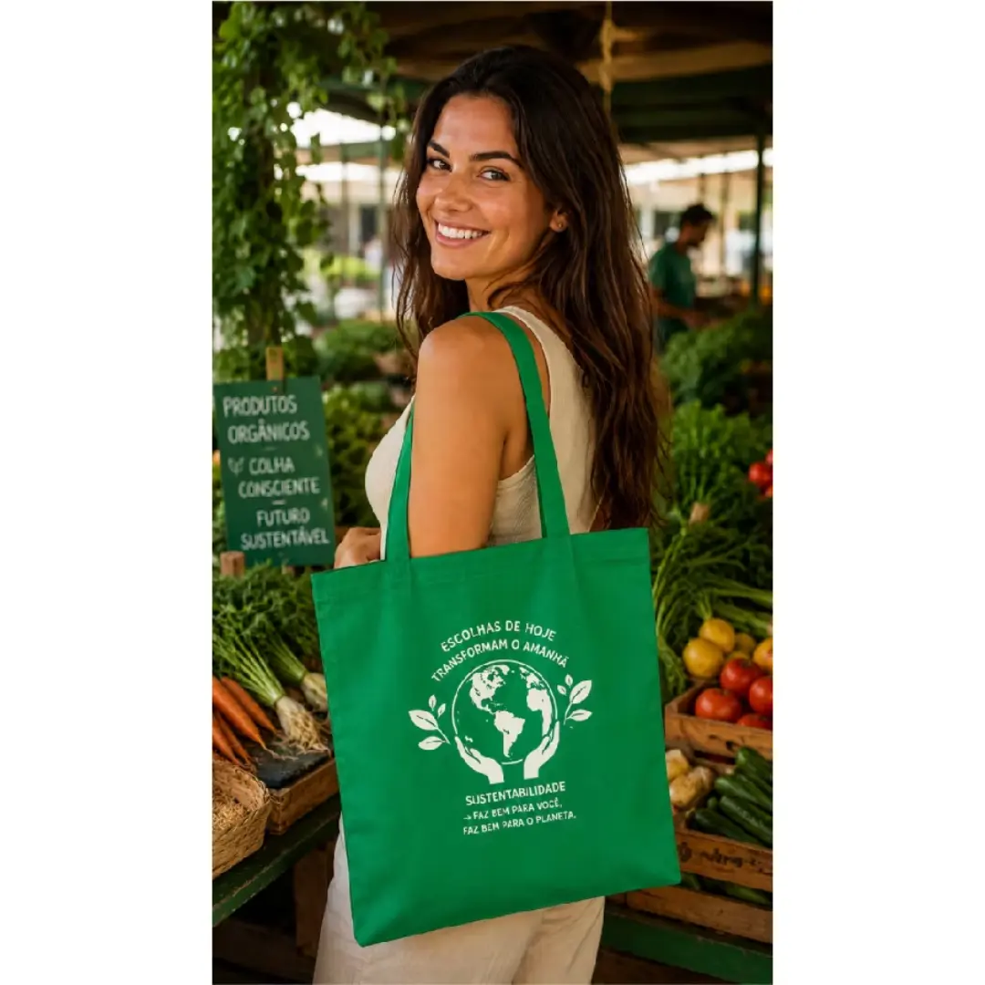 Sacola TNT personalizada com logo — ecobag (pacote 100) — foto 4