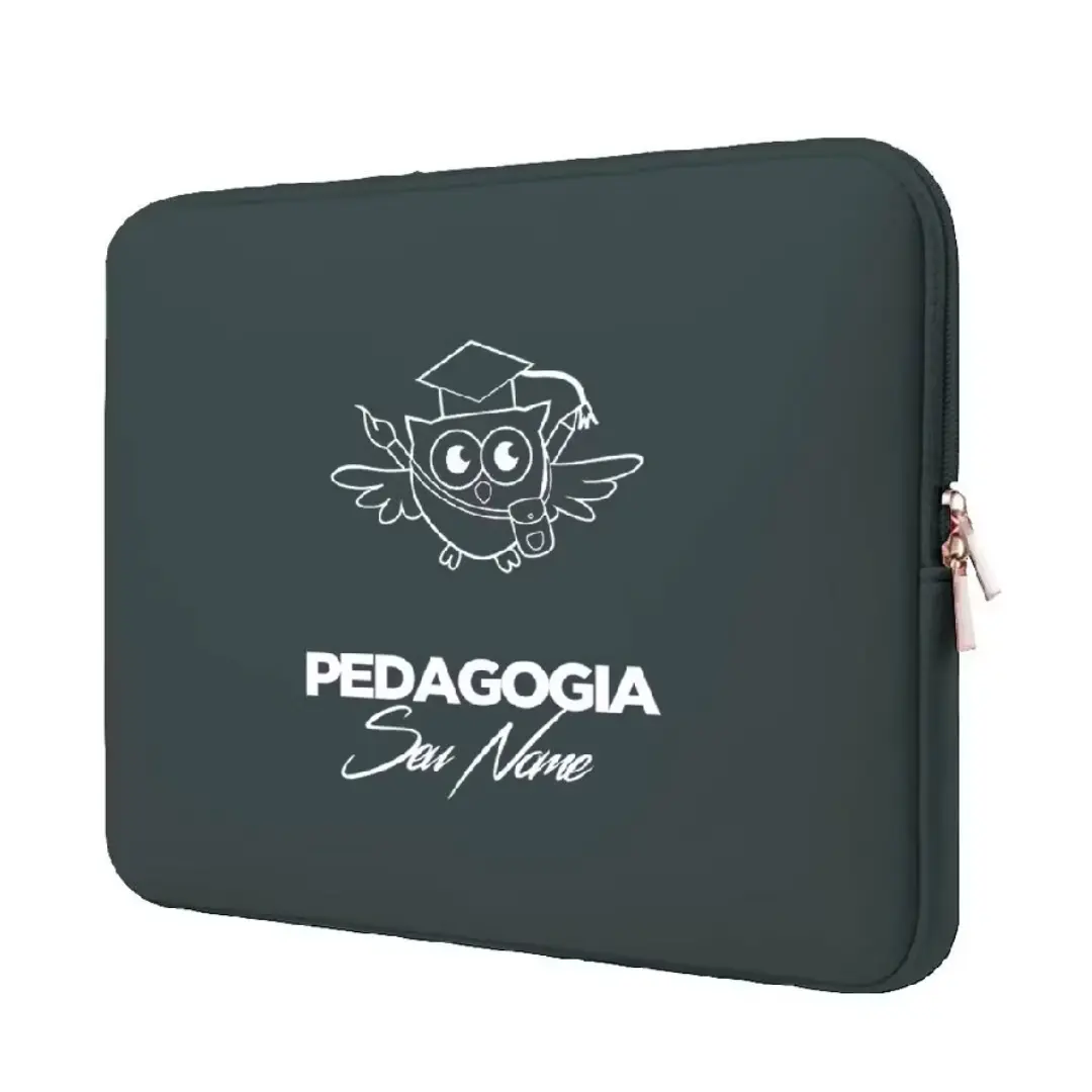 Capa de notebook personalizada tema Pedagogia — foto 3