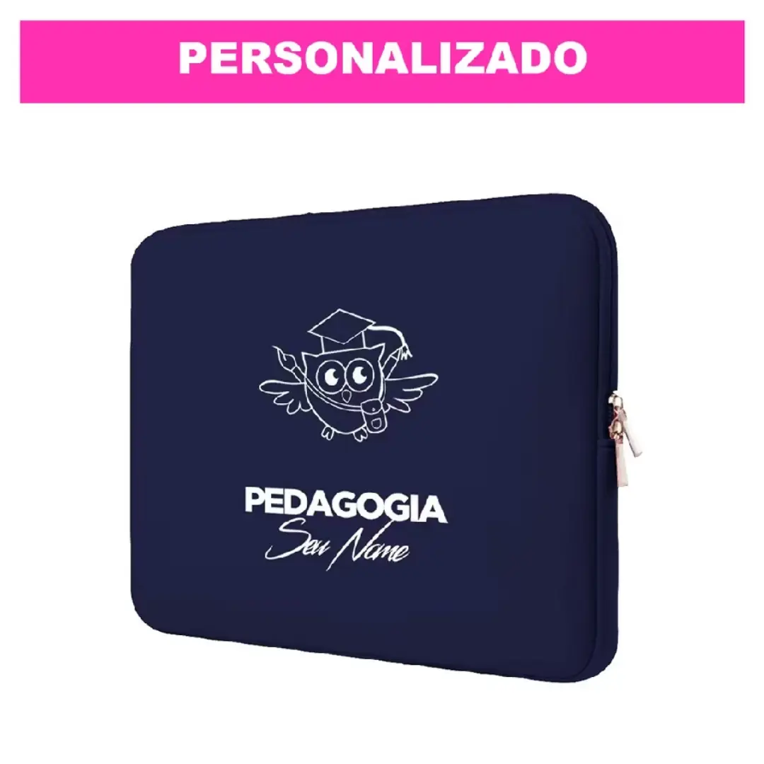 Capa de notebook personalizada tema Pedagogia — foto 10