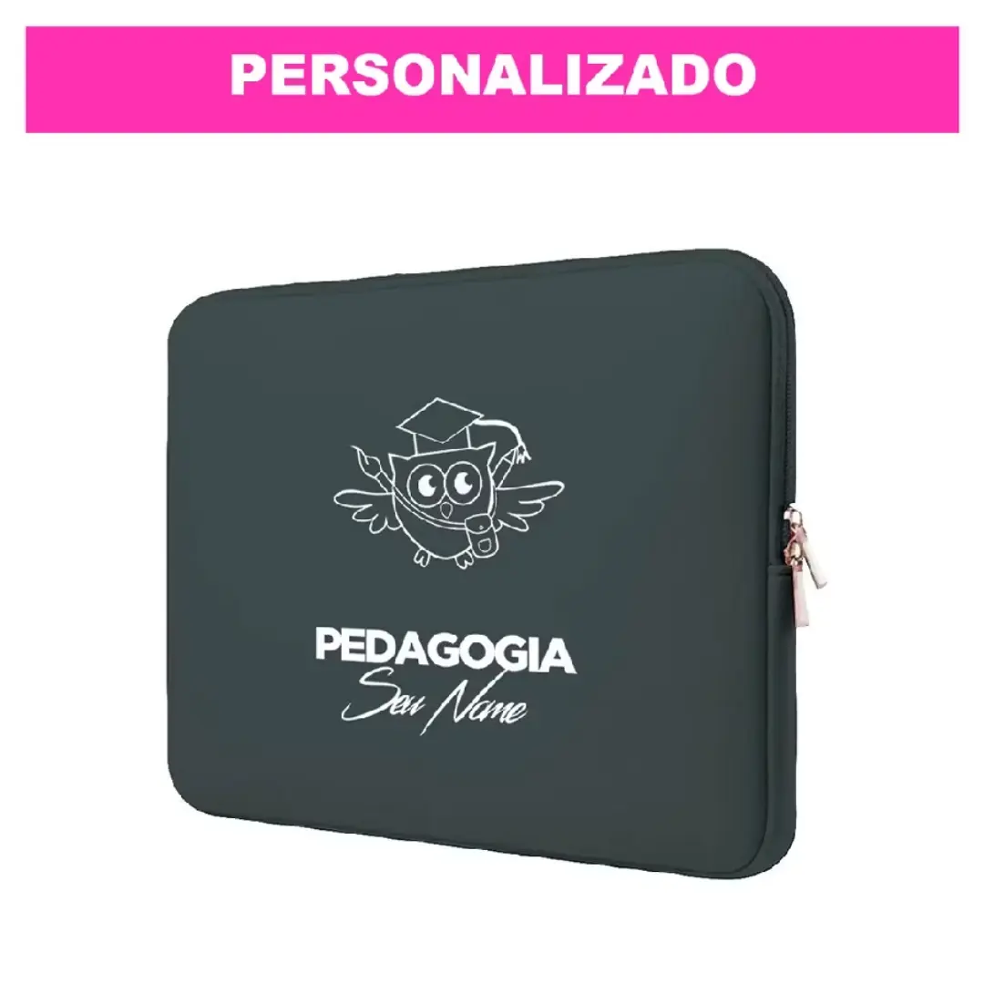 Capa de notebook personalizada tema Pedagogia — foto 11