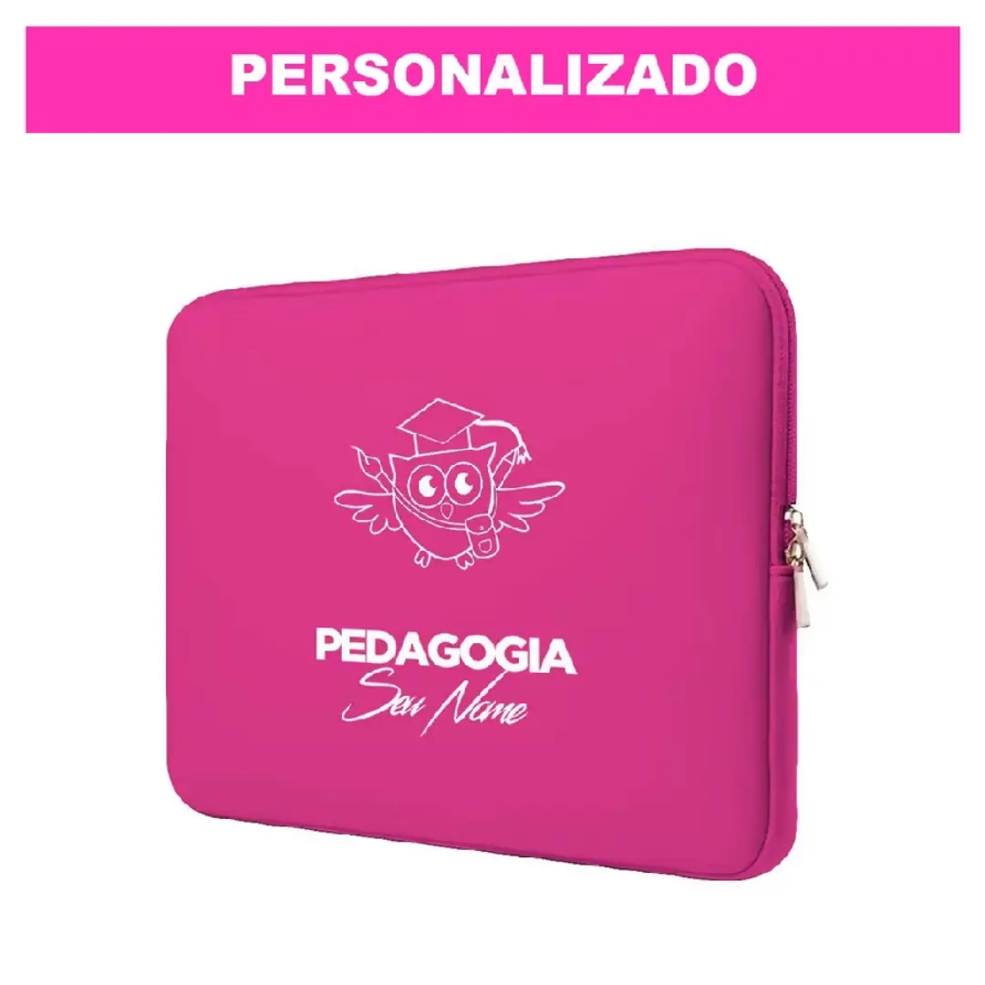 Capa de notebook personalizada tema Pedagogia — foto 13