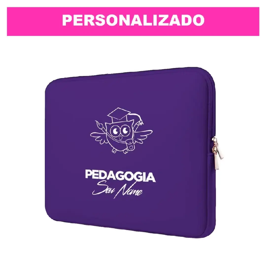 Capa de notebook personalizada tema Pedagogia — foto 15