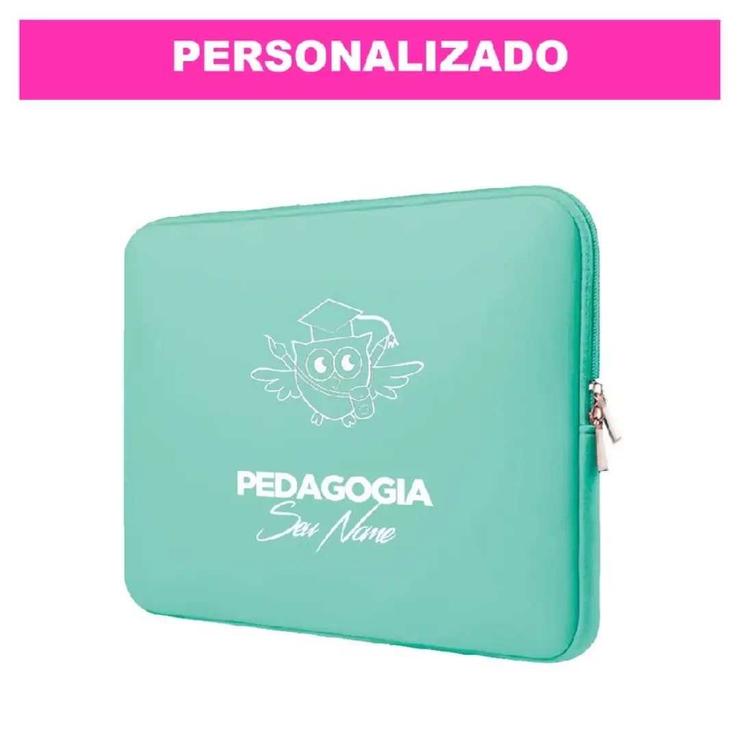 Capa de notebook personalizada tema Pedagogia — foto 16