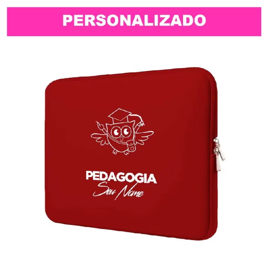 Capa de notebook personalizada tema Pedagogia — foto 17