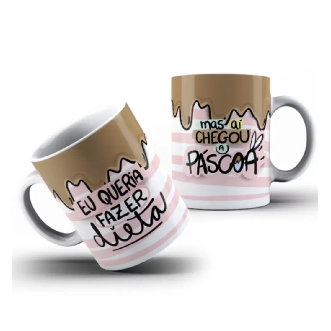 Caneca de Páscoa personalizada (porcelana ou polímero) — foto 3