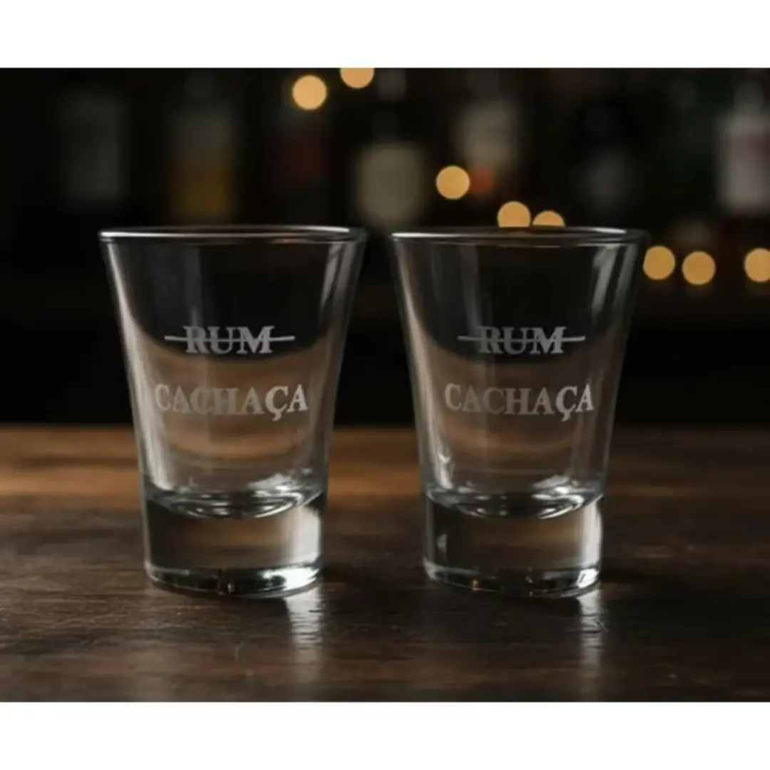Copos de shot em vidro personalizados a laser — kit 12 (artes diferentes) — foto 5