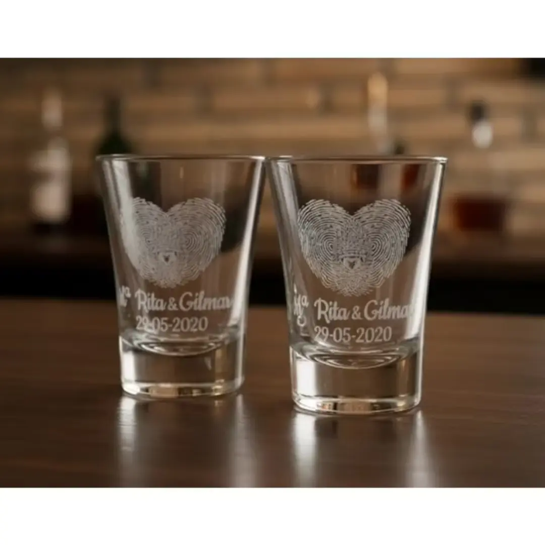 Copos de shot em vidro personalizados a laser — kit 12 (artes diferentes) — foto 11