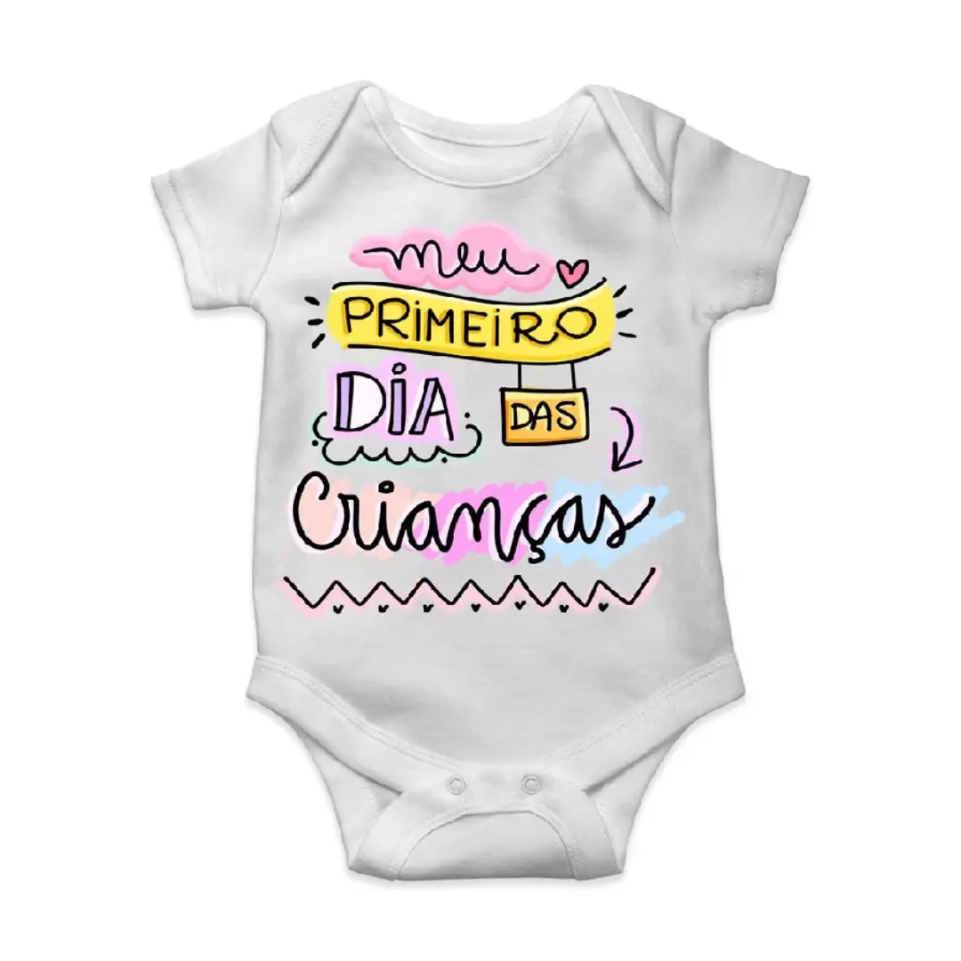 Body de bebê menina personalizado Dia das Crianças — foto 2