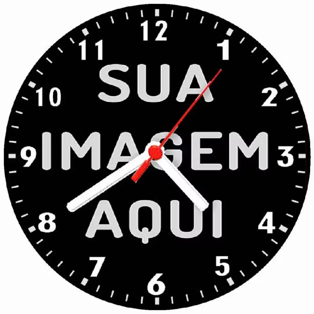 Relógio de parede personalizado com foto — 40×40 cm — foto 2