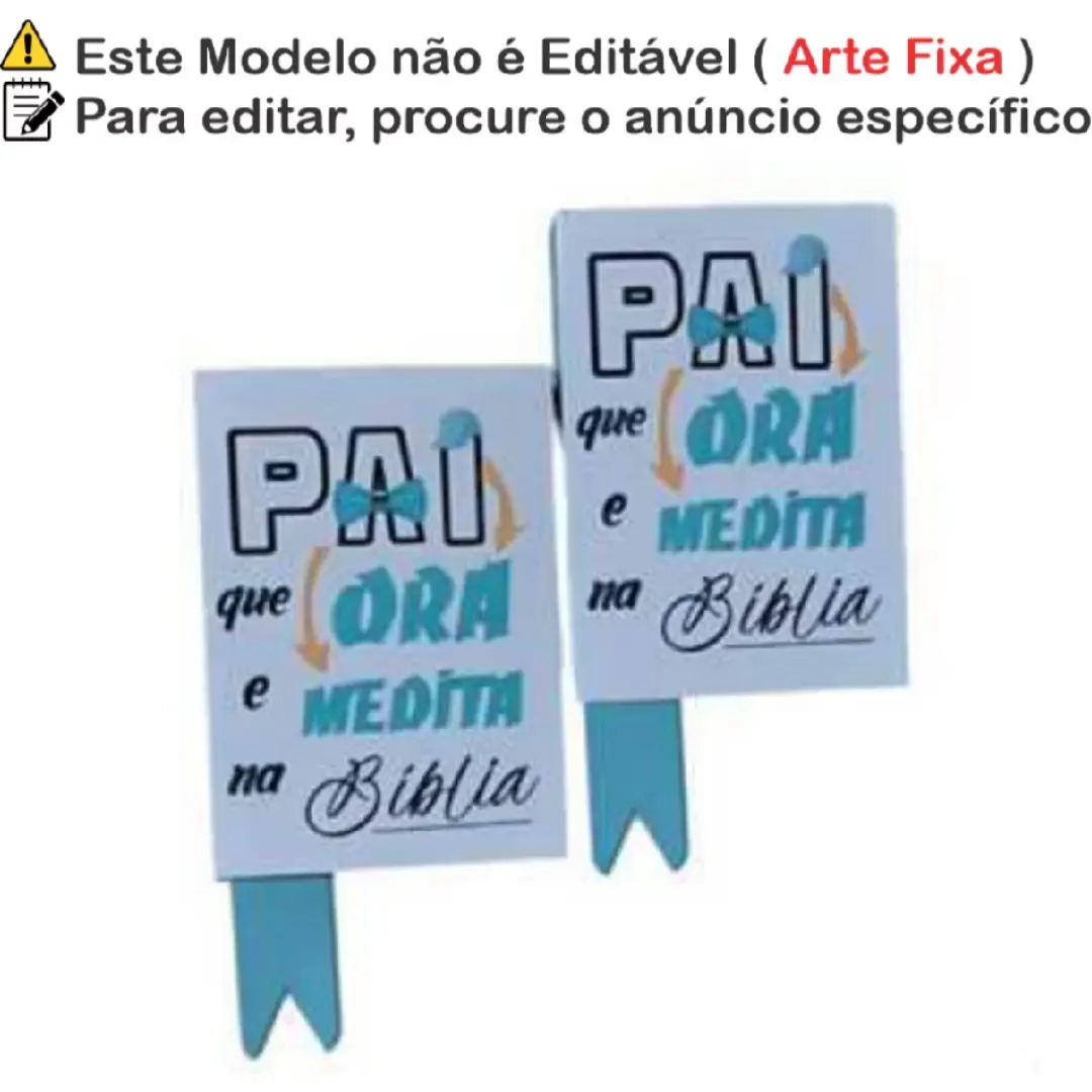 Caixinha porta-Bis formato Bíblia — Dia dos Pais (cristã) — foto 2