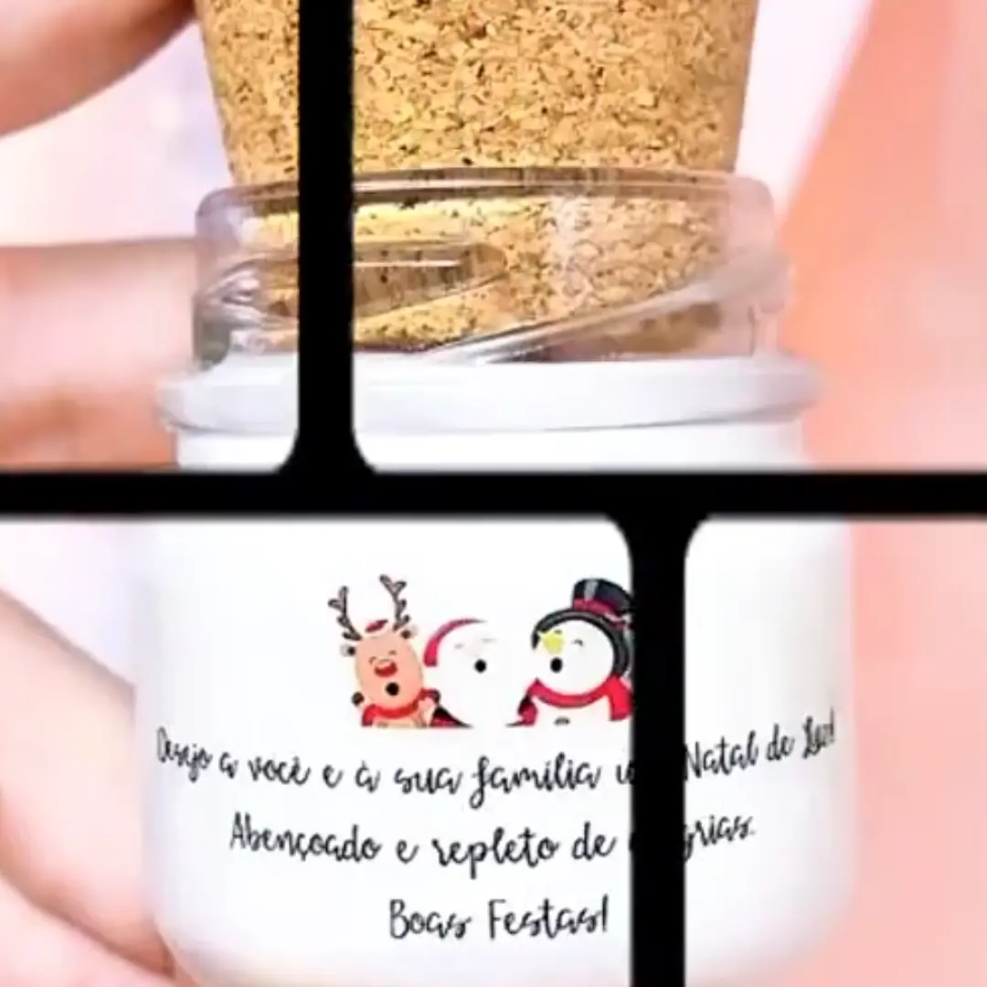 Vela aromática personalizada com mini terço — batizado — foto 2