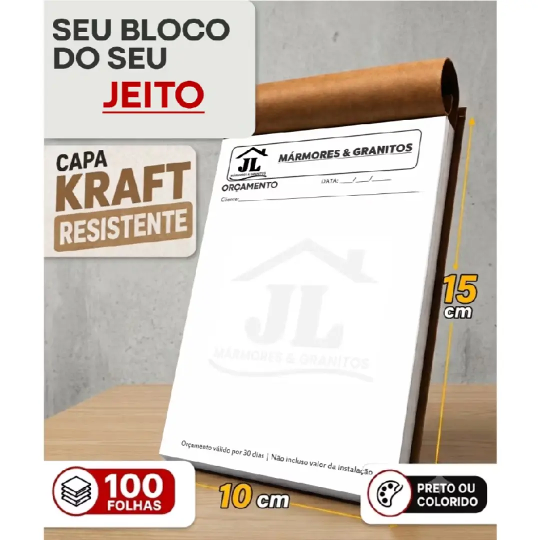 Bloco de pedido personalizado A6 10×15 — 100 folhas — foto 6