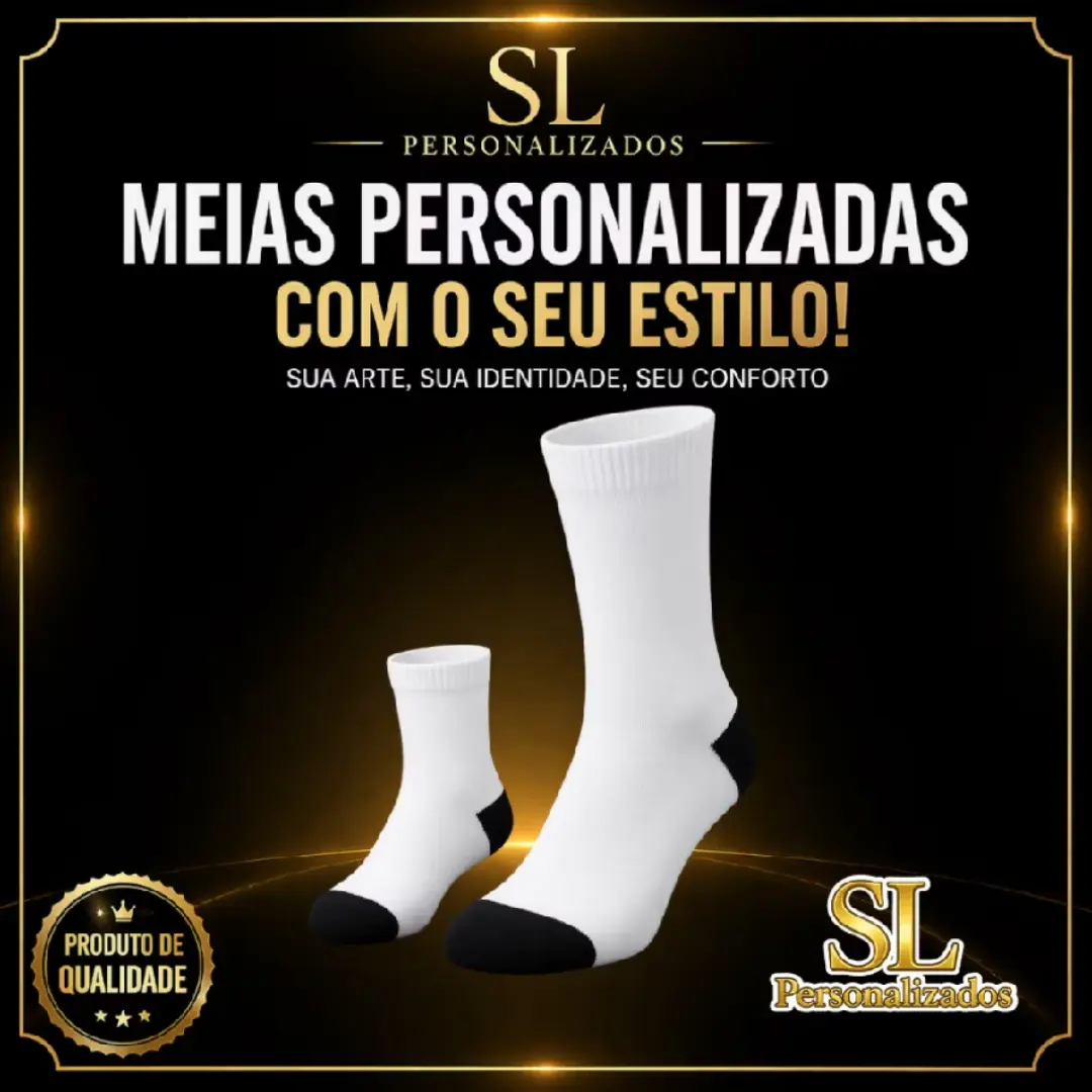 Meia cano alto personalizada com foto — foto 3