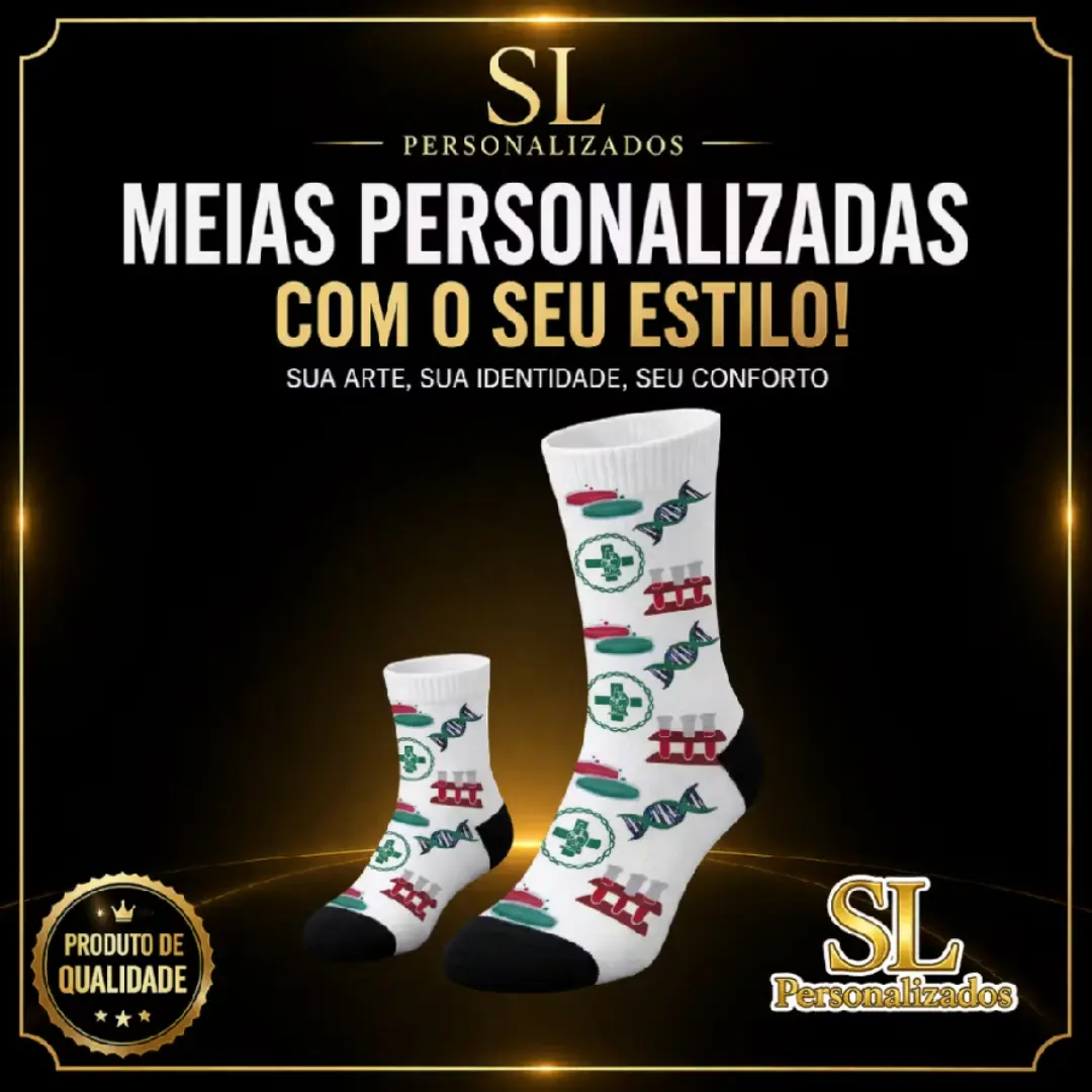 Meia cano alto personalizada com foto — foto 21