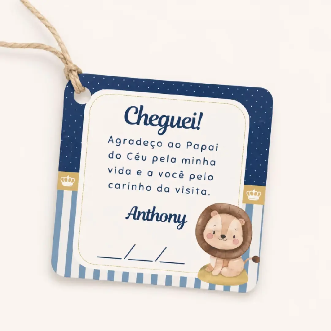 Tags personalizadas nascimento — 5×5 cm — foto 3