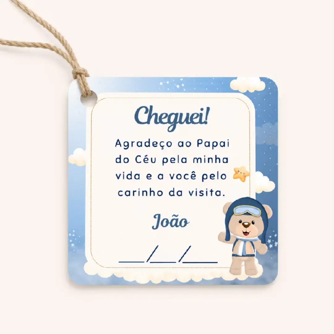 Tags personalizadas nascimento — 5×5 cm — foto 11