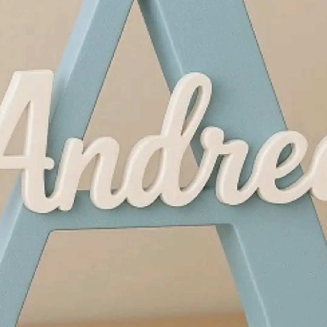 Letra decorativa 3D personalizada com nome — foto 2