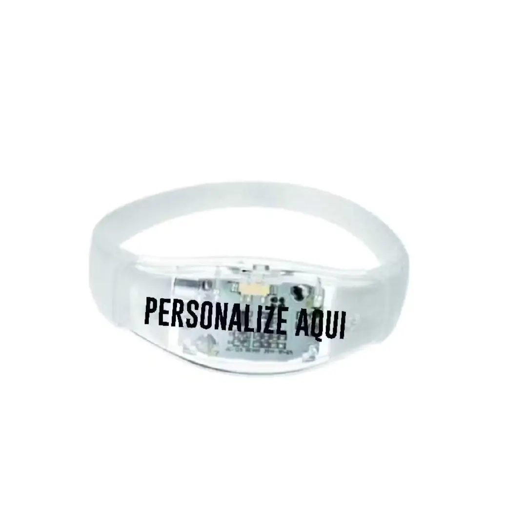 Kit pulseira LED personalizada com sensor de som — foto 8