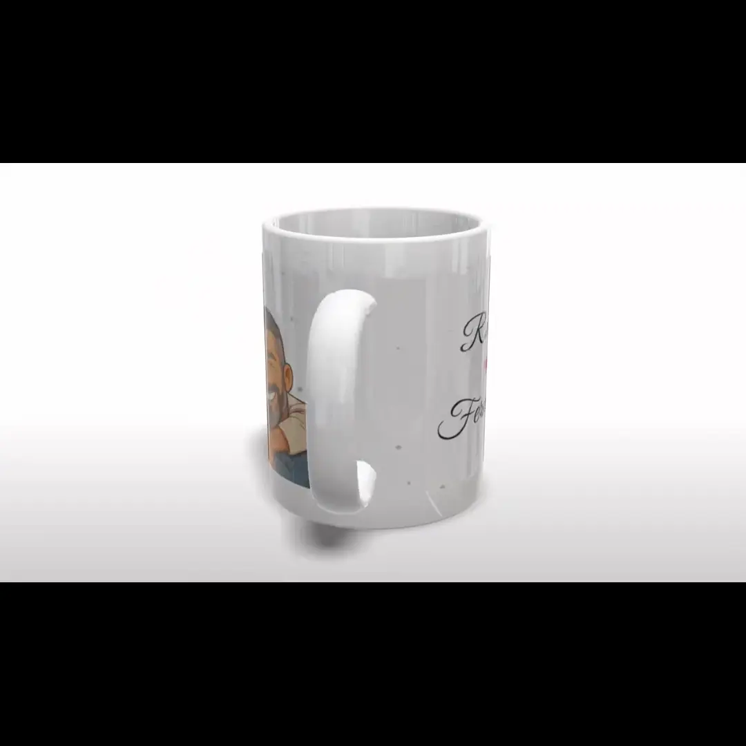 Caneca personalizada com caricatura — cerâmica 325 ml — foto 2