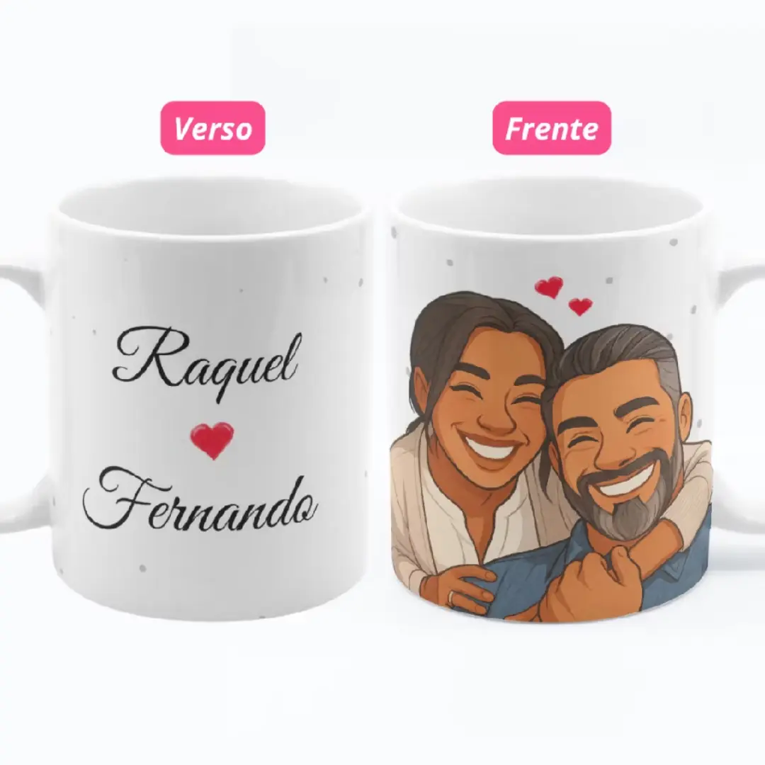 Caneca personalizada com caricatura — cerâmica 325 ml — foto 5