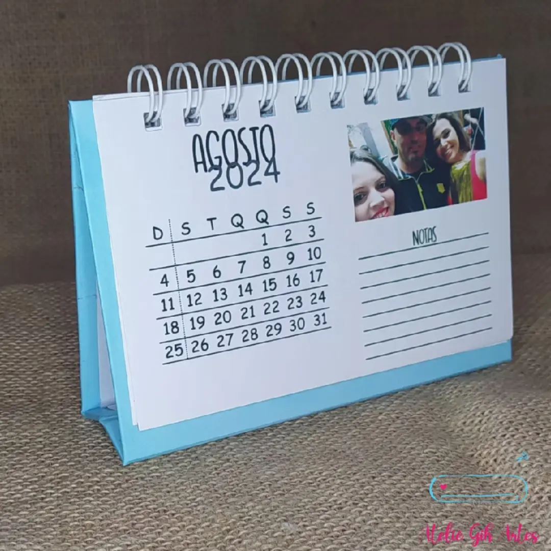 Calendário de mesa personalizado com foto — 2026 — foto 5