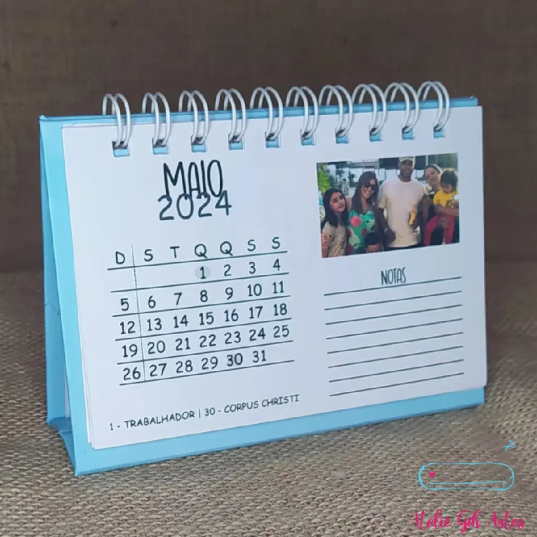 Calendário de mesa personalizado com foto — 2026 — foto 9