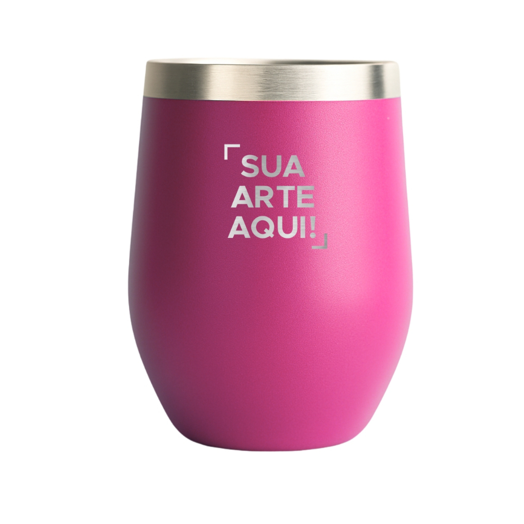 Copo cuia térmico 350 ml personalizado a laser