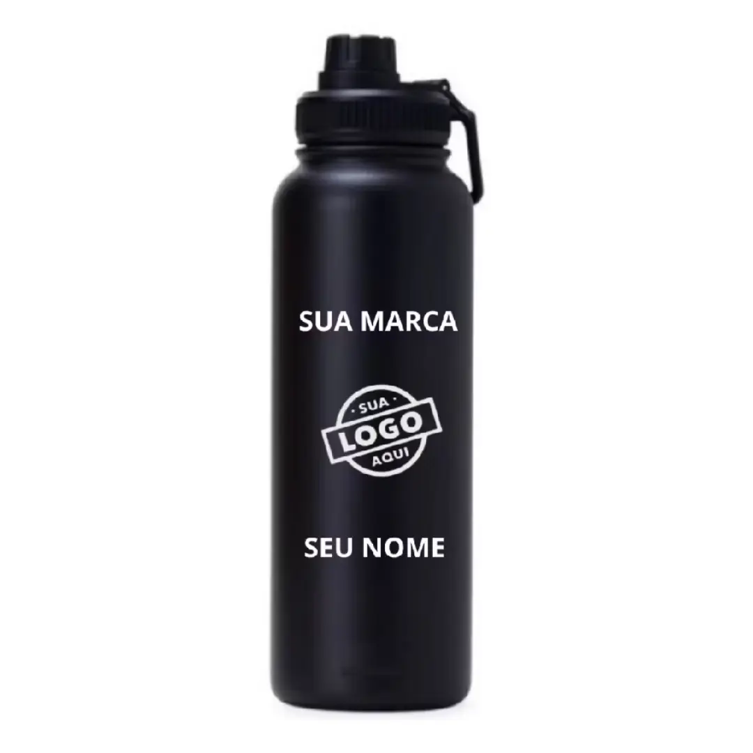 Garrafa térmica inox 1,2 L personalizada a laser — foto 10