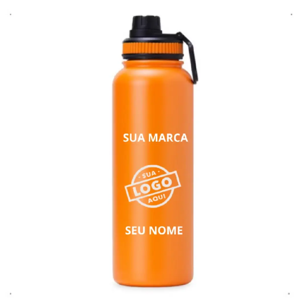 Garrafa térmica inox 1,2 L personalizada a laser — foto 12