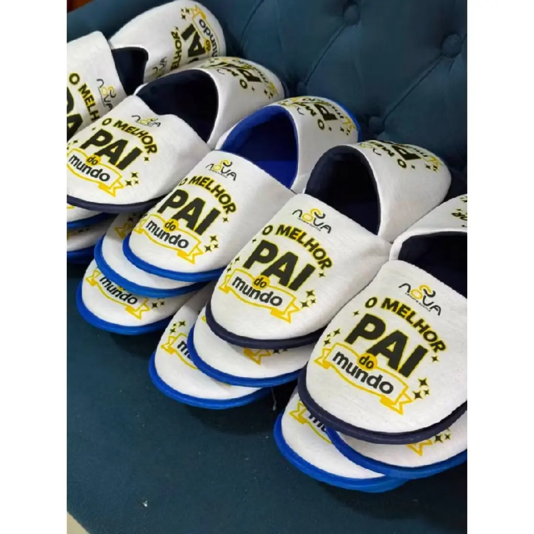 Pantufa unissex personalizada com foto ou arte — foto 5