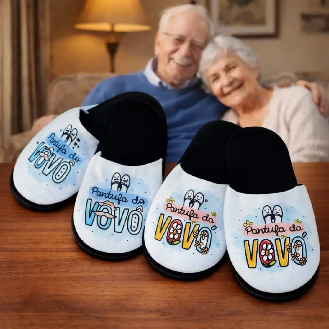 Pantufa unissex personalizada com foto ou arte — foto 7