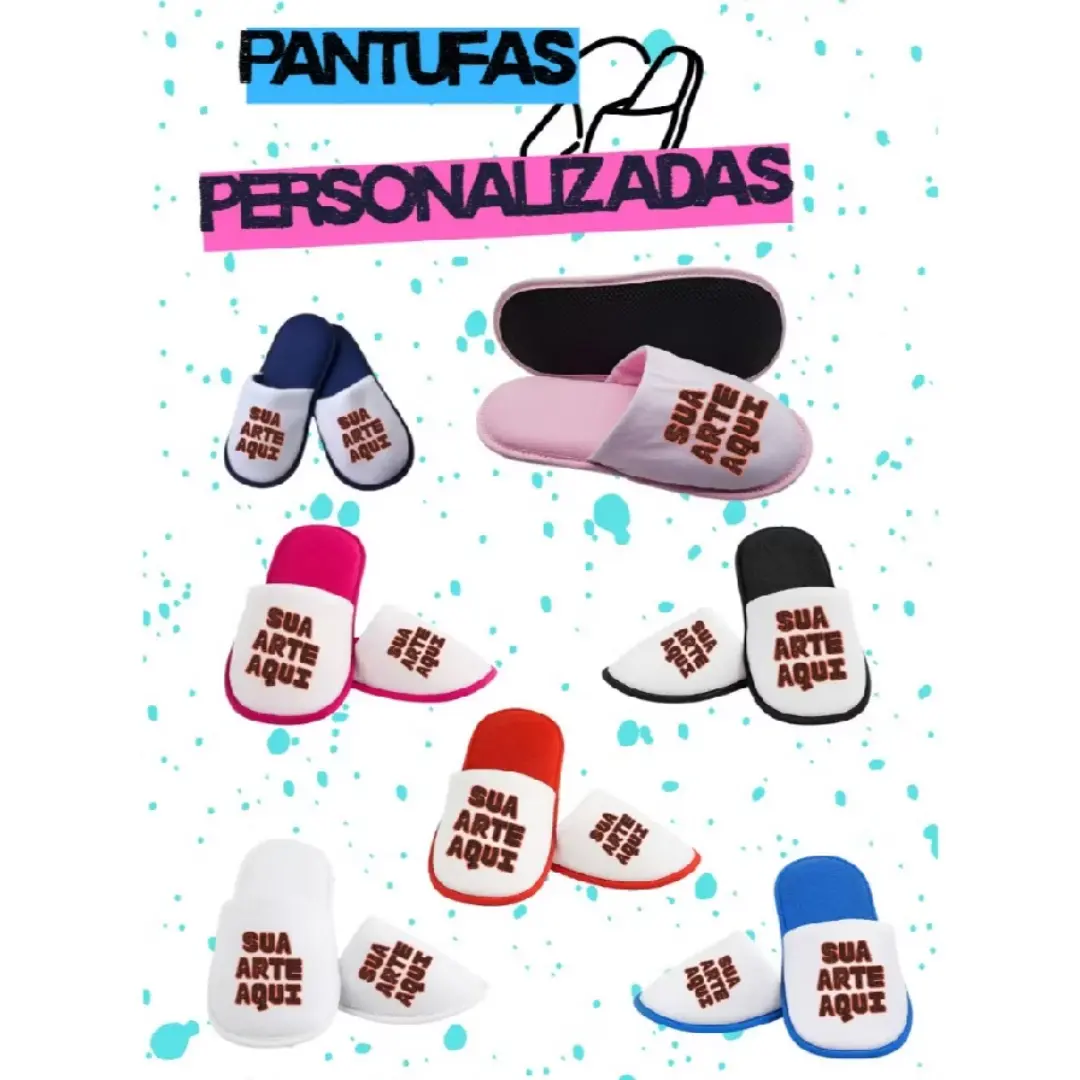 Pantufa unissex personalizada com foto ou arte — foto 8