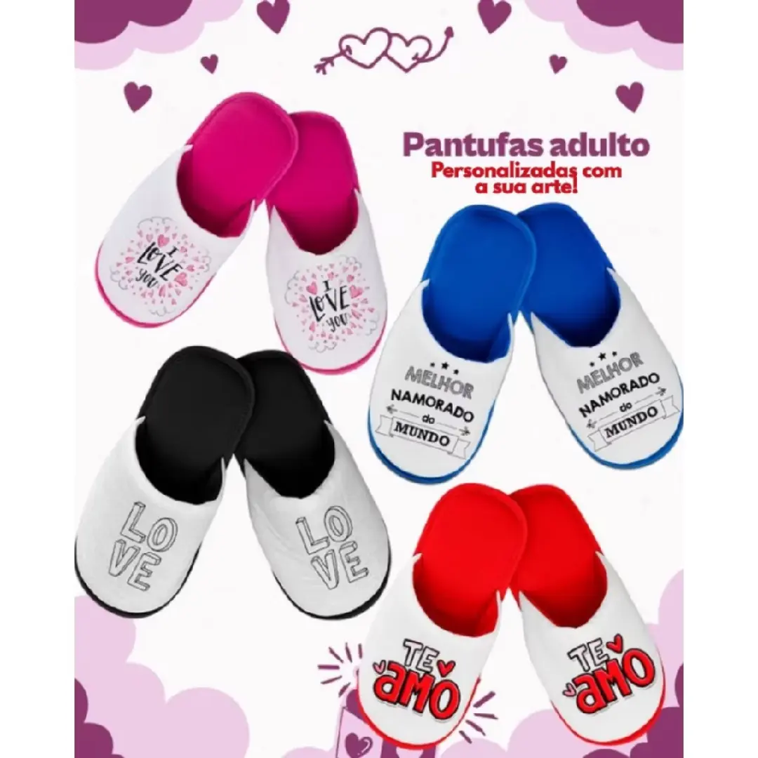Pantufa unissex personalizada com foto ou arte — foto 9