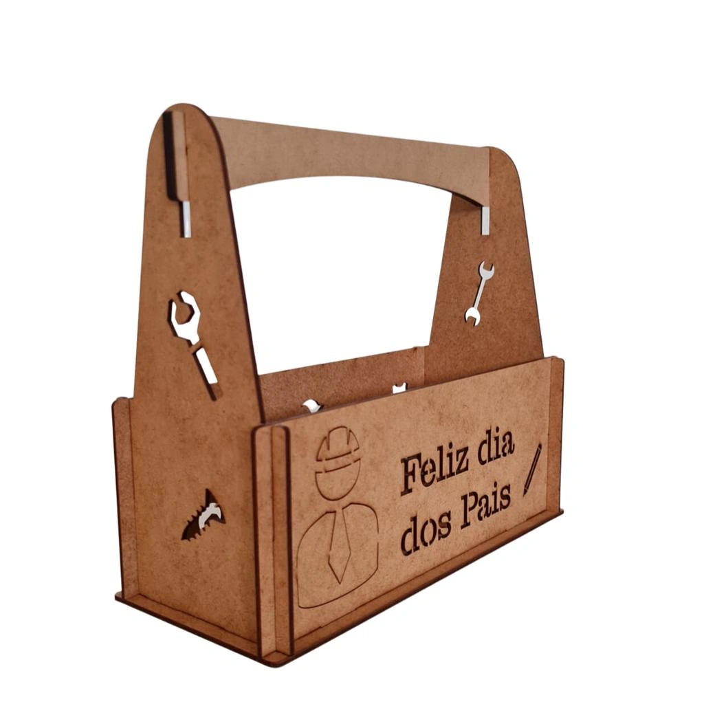 Kit 10 caixas de ferramentas em MDF Dia dos Pais
