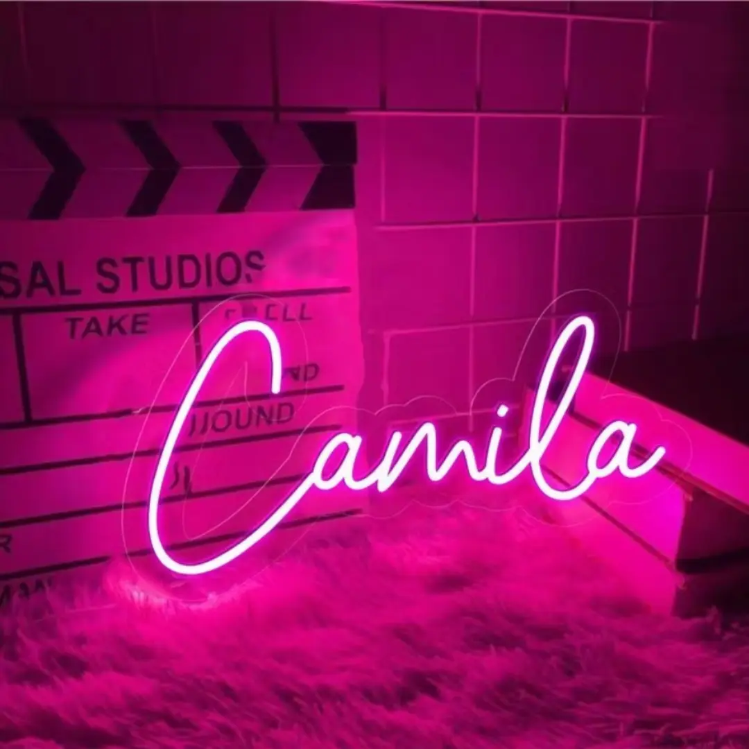 Placa neon personalizada por nome — 8, 14 ou 20 letras — foto 4