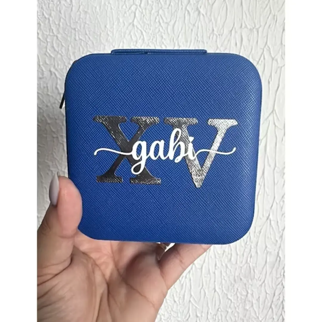 Kit 10 porta-joias personalizados com nome — 10×10×5 cm — foto 10