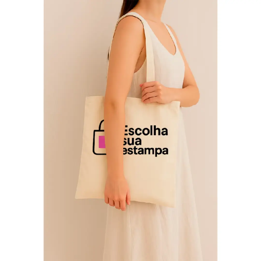Ecobag de algodão cru personalizada — escolha a estampa — foto 3