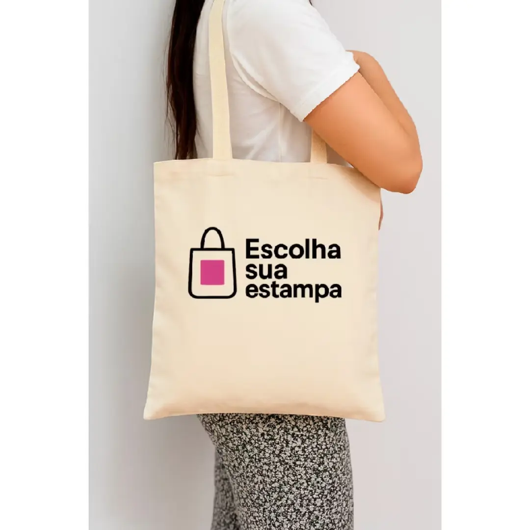 Ecobag de algodão cru personalizada — escolha a estampa — foto 5