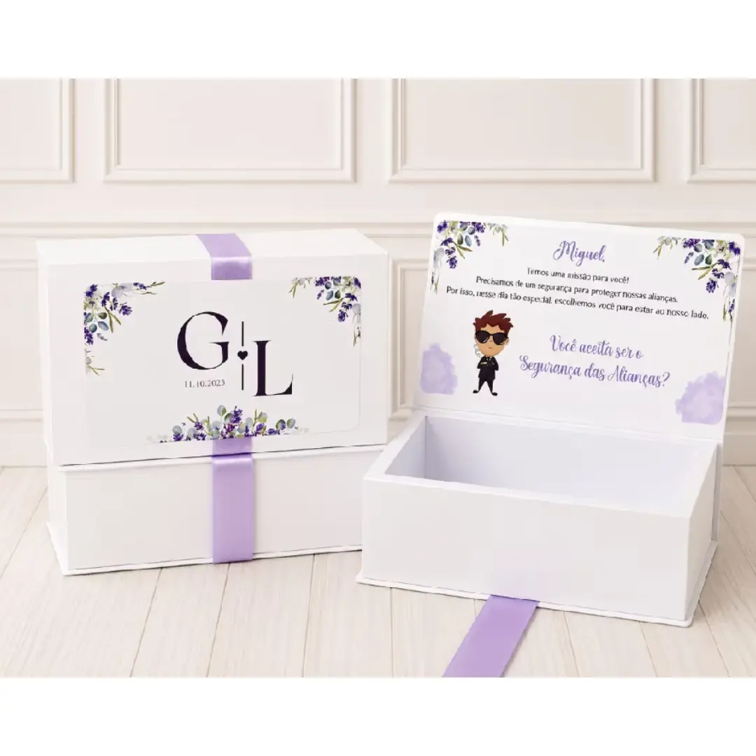 Kit 5 caixas P personalizadas — casamento e eventos — foto 5