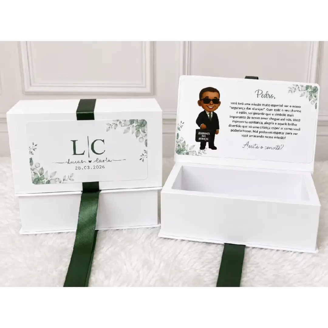 Kit 5 caixas P personalizadas — casamento e eventos — foto 7