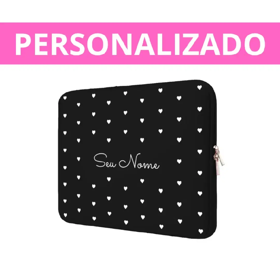 Capa case notebook neoprene personalizada com nome — foto 12