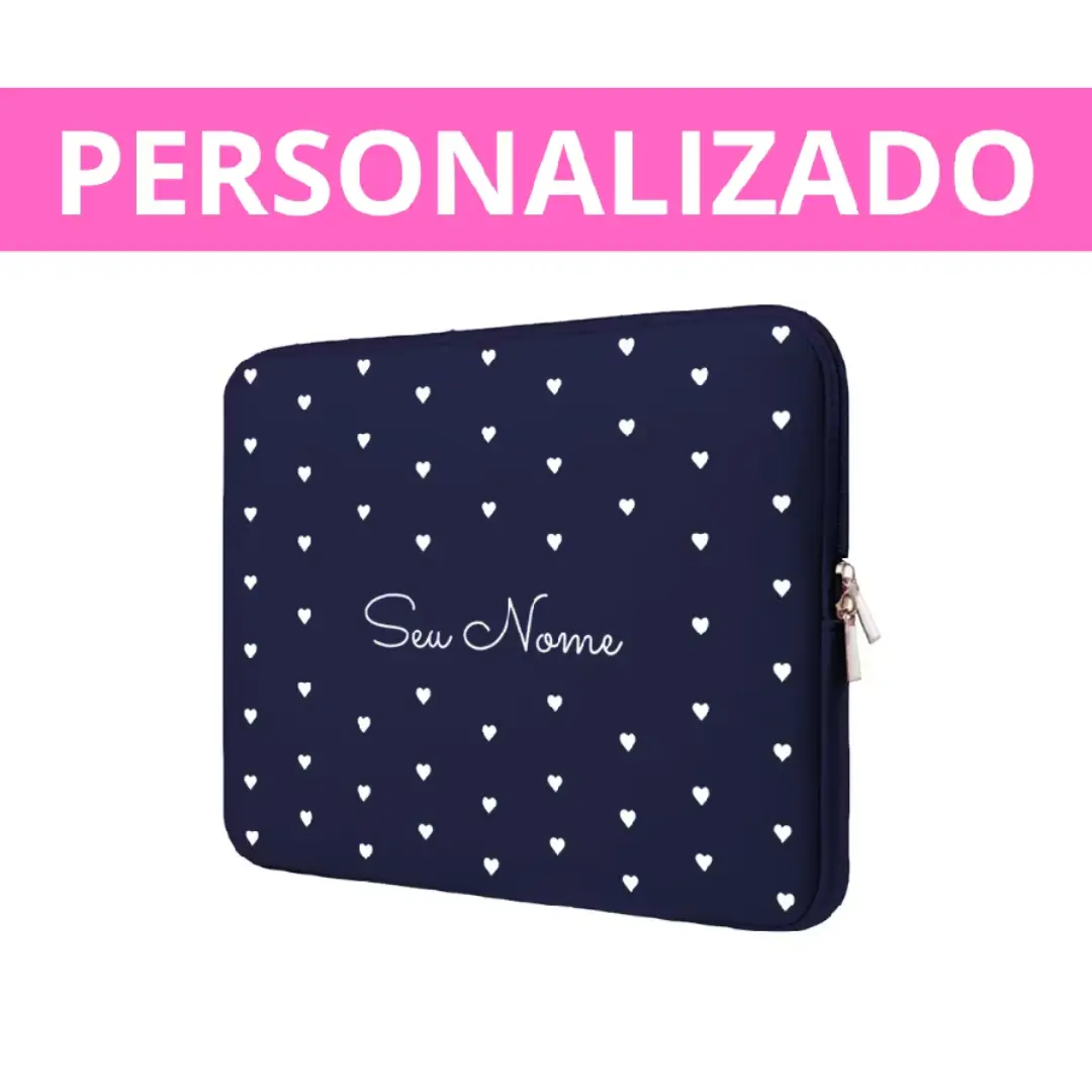 Capa case notebook neoprene personalizada com nome — foto 14