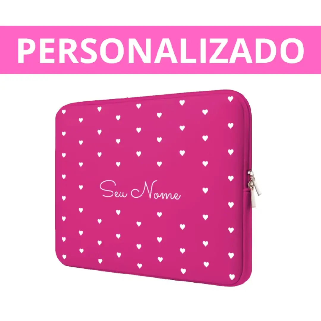 Capa case notebook neoprene personalizada com nome — foto 15