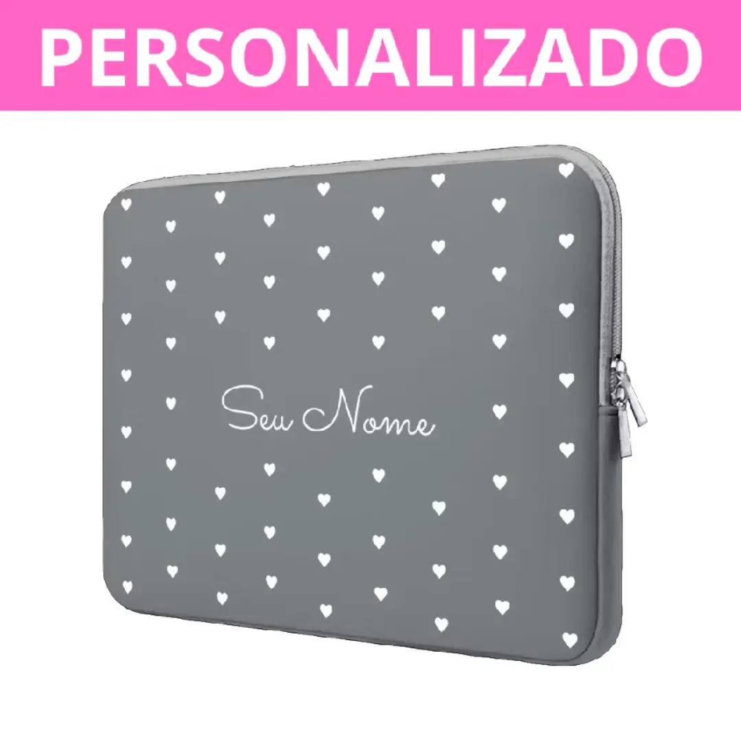 Capa case notebook neoprene personalizada com nome — foto 19