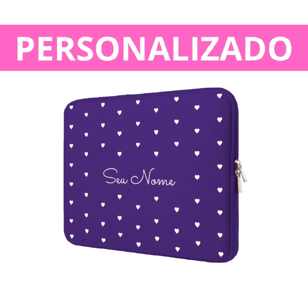 Capa case notebook neoprene personalizada com nome — foto 20
