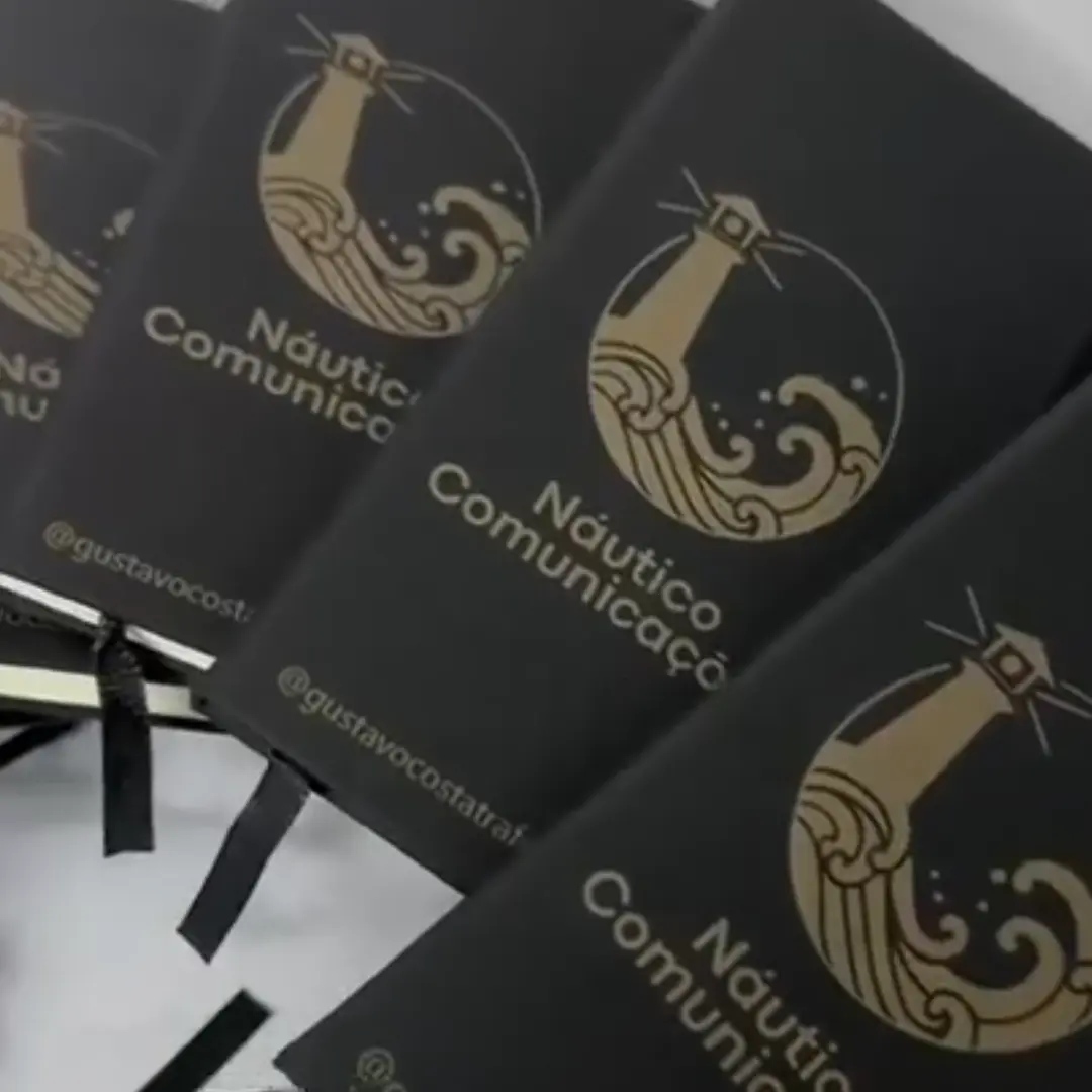 Kit 5 canetas + 5 cadernetas personalizadas — foto 2